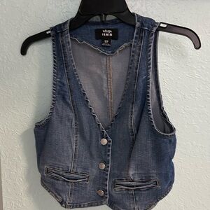 Refuge Blue Denim Buttoned Vest